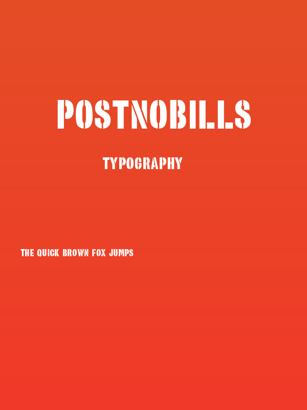 PostNoBills Poster