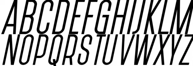 PostScriptum Italic Fuentes MAYÚSCULAS