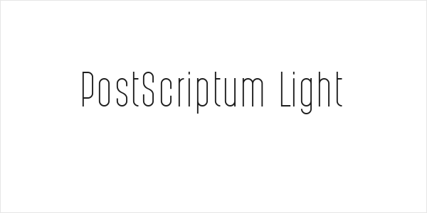 PostScriptum Light Logo