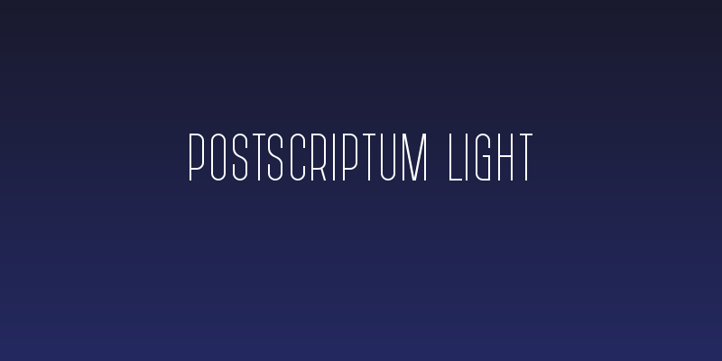 PostScriptum Light Social Header