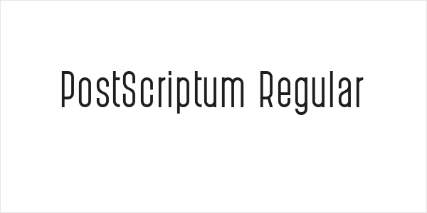 PostScriptum Regular Logo