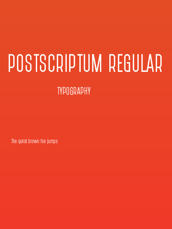 PostScriptum Regular Poster