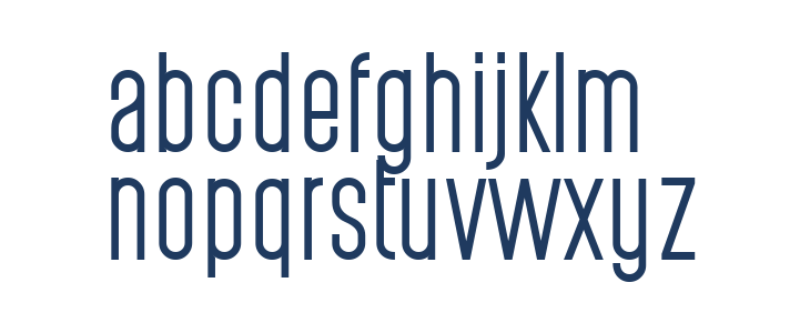 PostScriptum Regular Lowercase