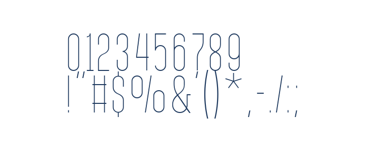 PostScriptum Thin Other Characters