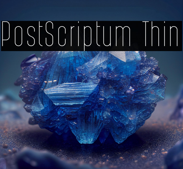 PostScriptum Thin Example 2