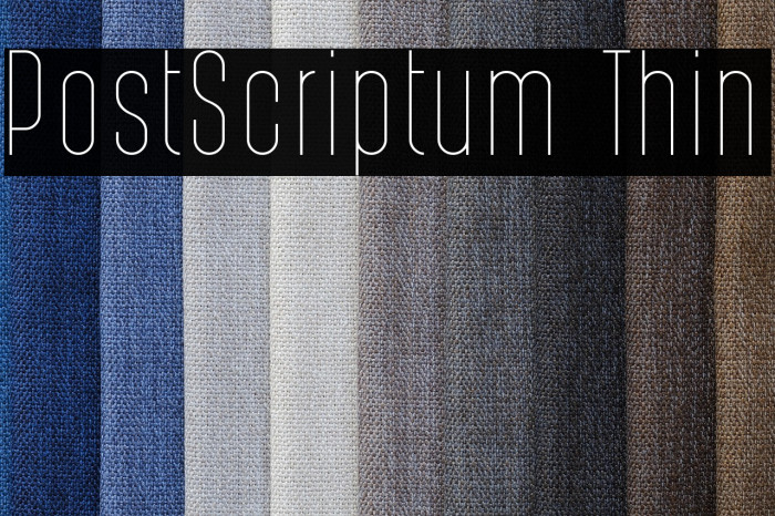 PostScriptum Thin Example 3