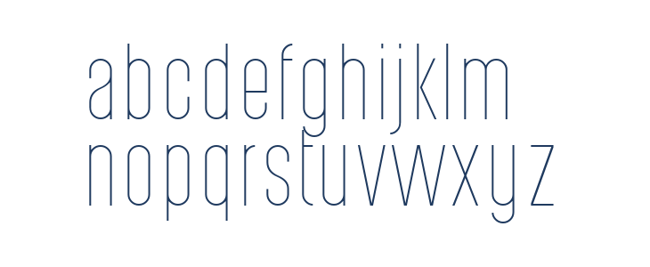 PostScriptum Thin Lowercase