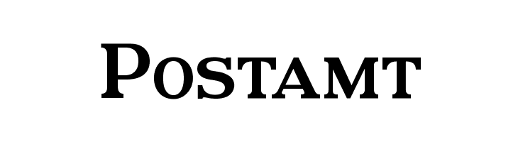 Postamt Font
