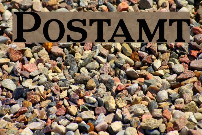Postamt Font examples