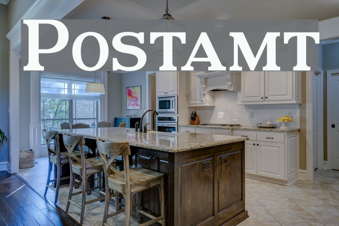 Postamt Font examples