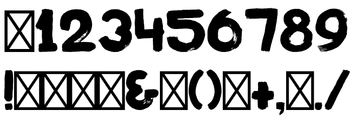 PostazBold-Regular Font OTHER CHARS