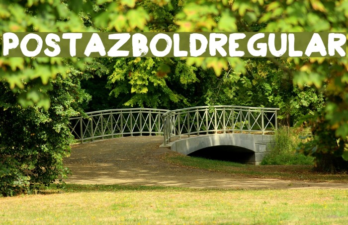 PostazBold-Regular Font examples