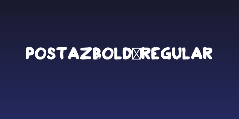 PostazBold-Regular Social Header