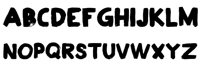 PostazBold-Regular Font LOWERCASE