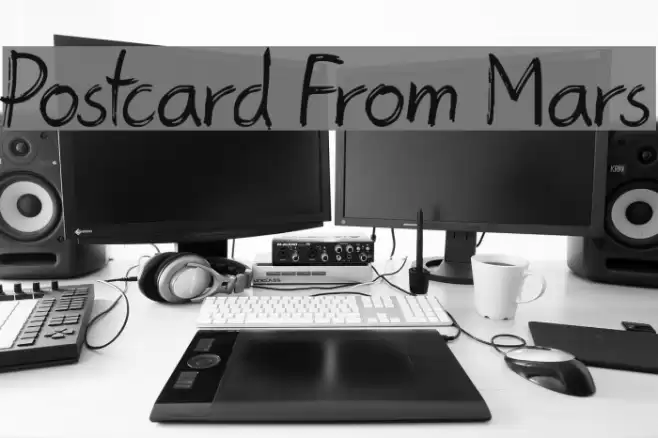 Postcard From Mars خط examples