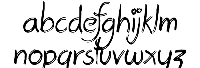 Postcard From Mars Font LOWERCASE