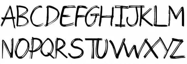 Postcard From Mars Schriftart Groß