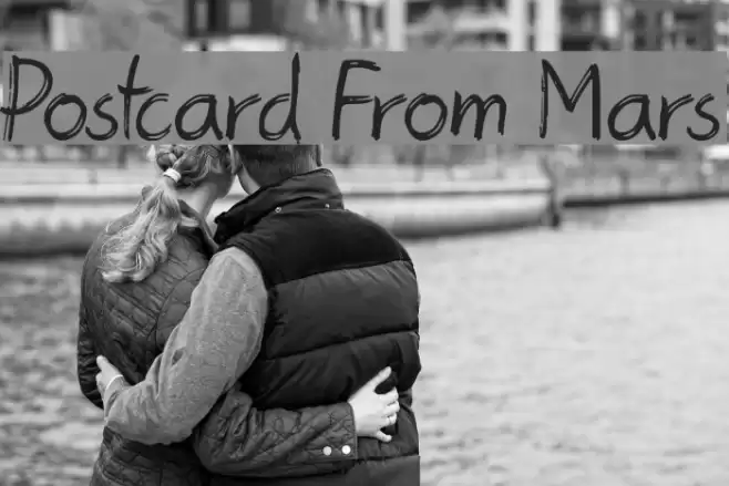 Postcard From Mars Font examples