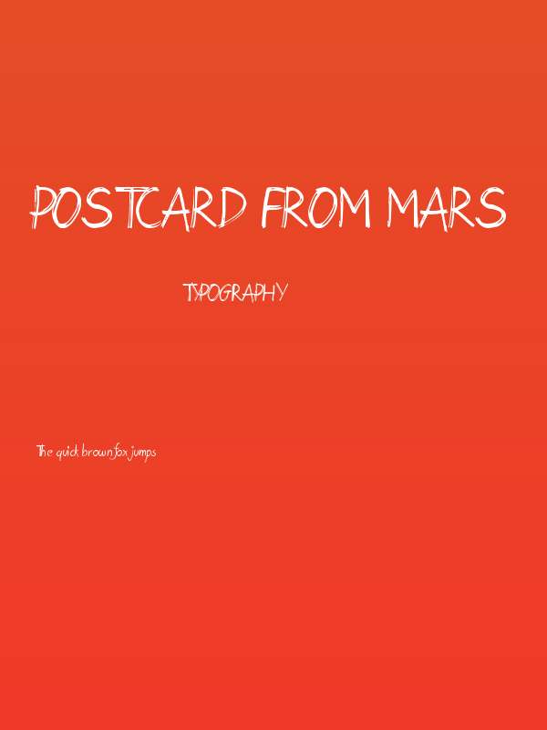 Postcard From Mars Poster