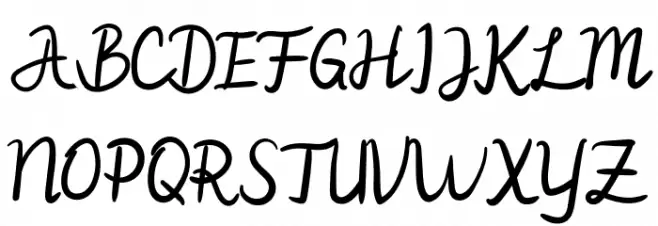 Postciv-Demo Schriftart Groß