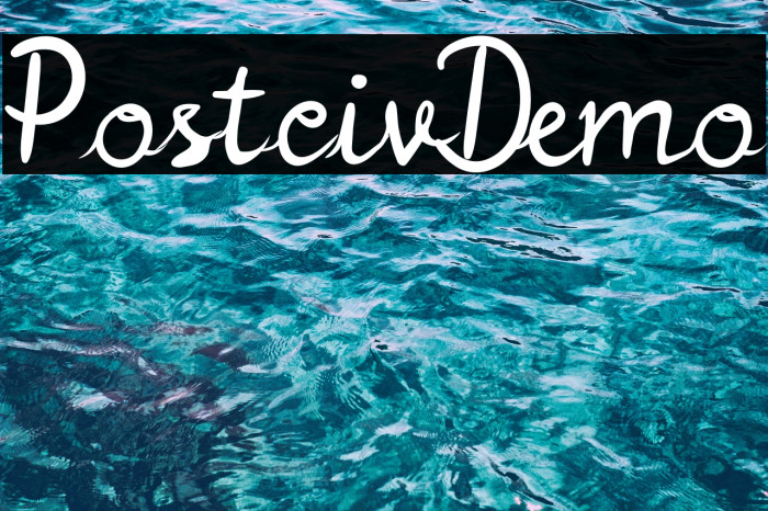 Postciv-Demo Font examples