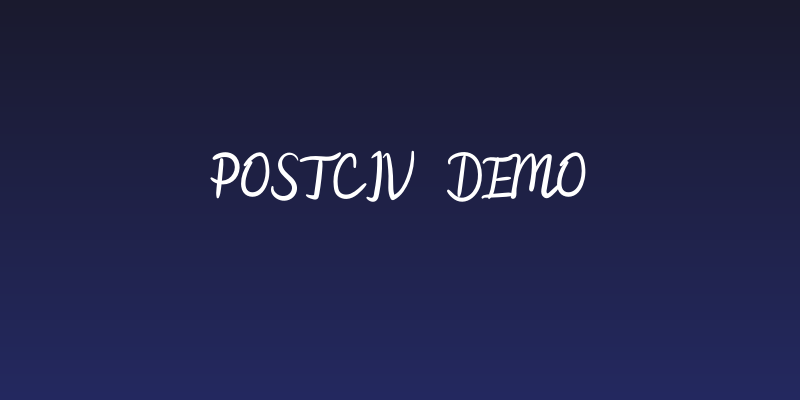 Postciv-Demo Social Header