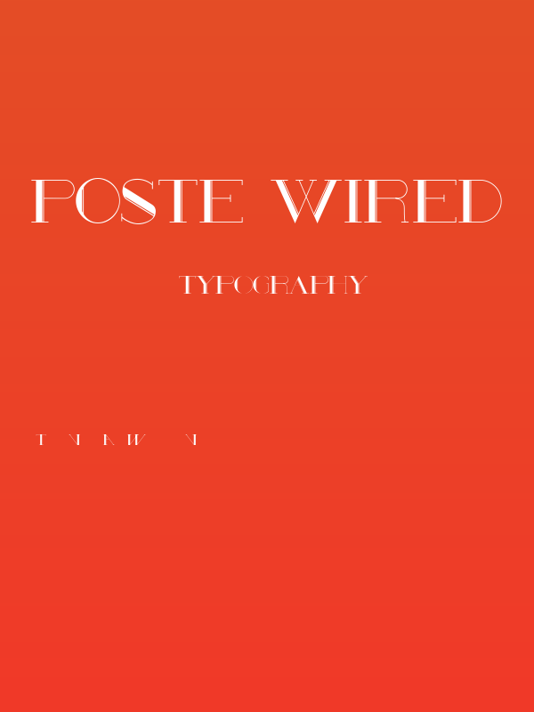 Poste Wired Poster