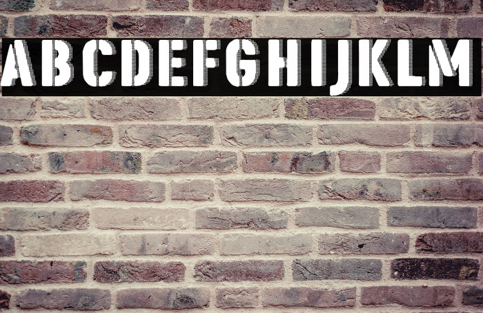 Poster Army Font examples