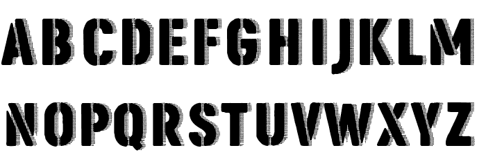 Poster Army Font LOWERCASE