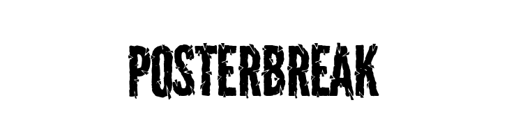 Poster Break  Frei Schriftart Herunterladen