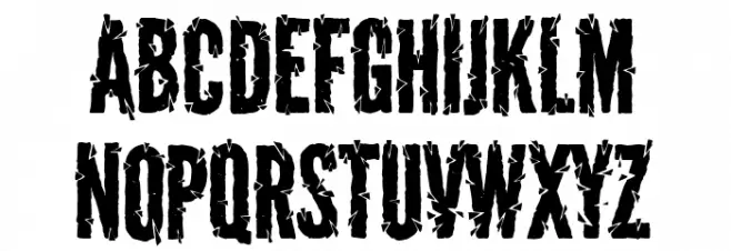 Poster Break Font LOWERCASE