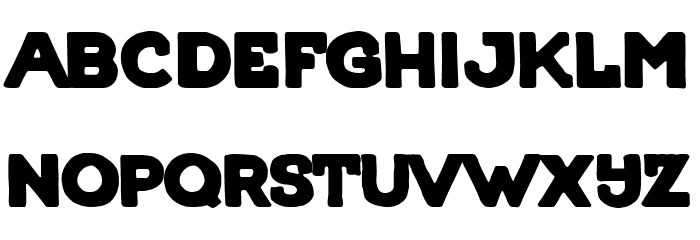 Poster Queen Font LOWERCASE