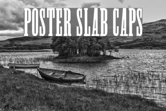 Poster Slab Caps Font examples