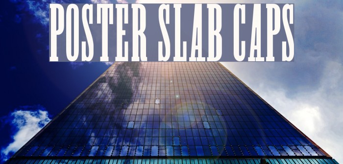 Poster Slab Caps Font examples