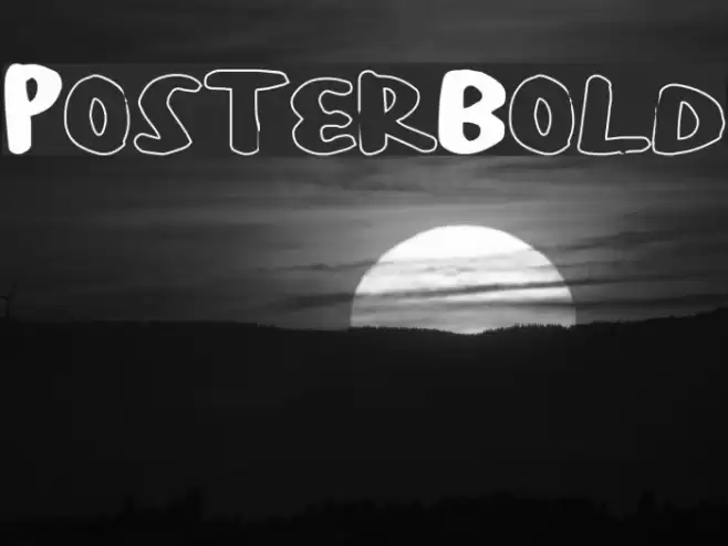 PosterBold Font examples