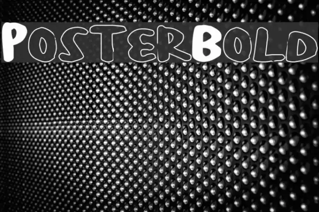 PosterBold Font examples
