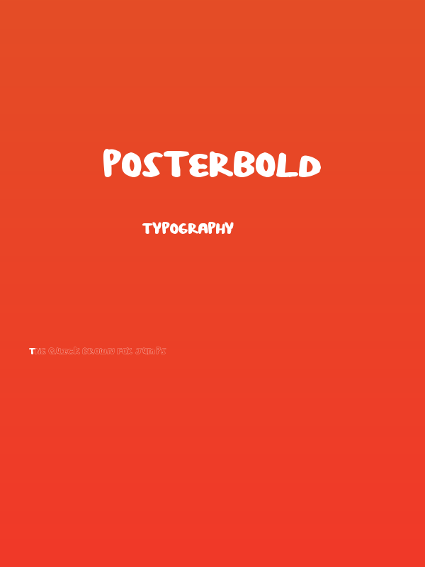 PosterBold Poster