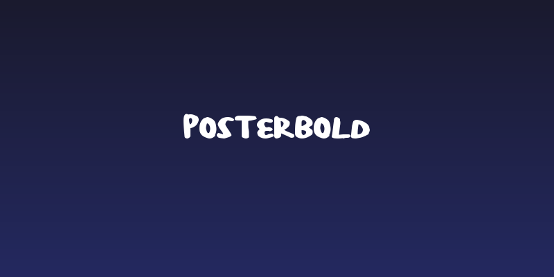 PosterBold Social Header