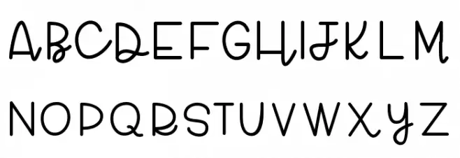 PosterChild フォント 大文字