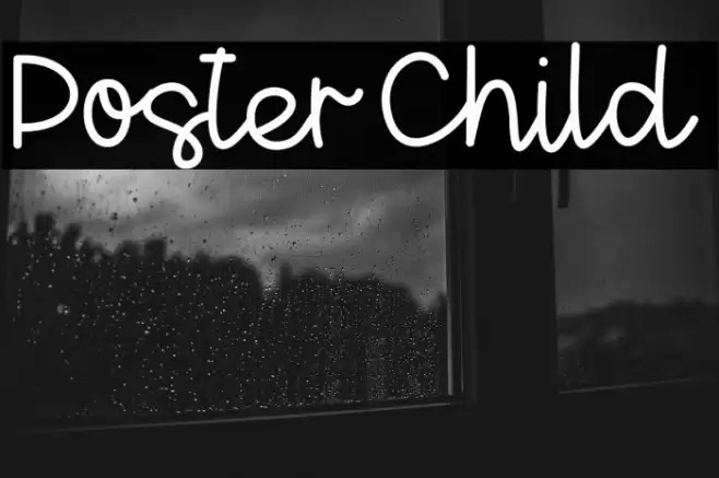 PosterChild Font examples