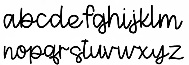 PosterChild Font LOWERCASE