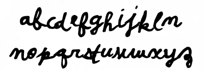 PosterScriptB フォント 大文字