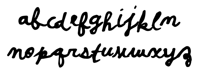 PosterScriptB Font LOWERCASE