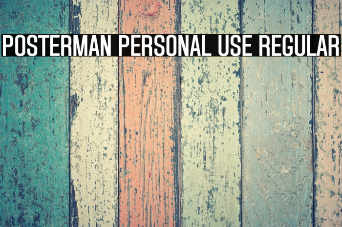 Posterman PERSONAL USE Regular Example 2