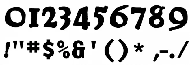 Postertypes Font OTHER CHARS