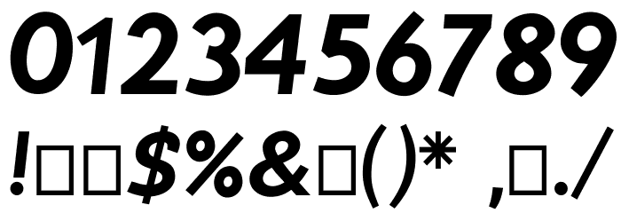 Postface Font OTHER CHARS
