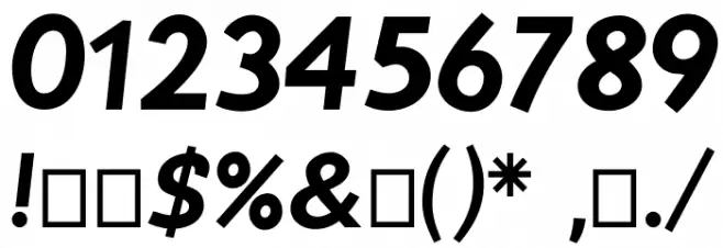 Postface Font OTHER CHARS