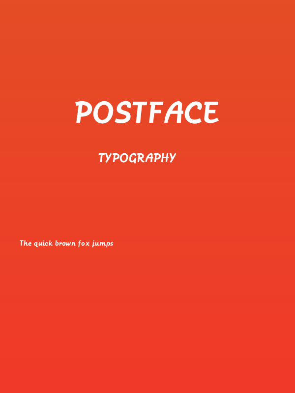 Postface Poster