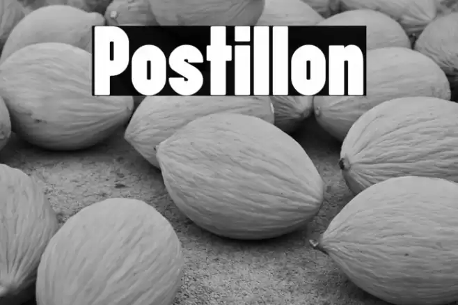 Postillon Font examples