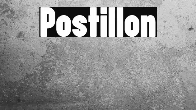 Postillon Font examples